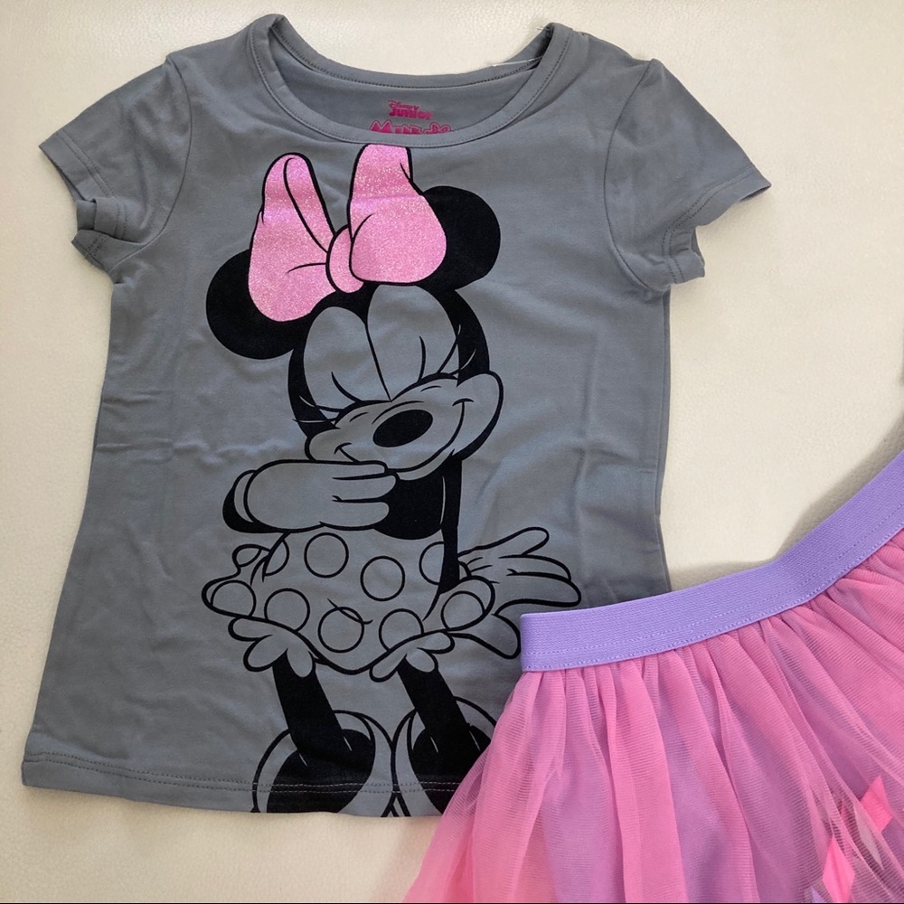 Disney Minnie Mouse Cute Tutu Skirt Set - Picture 2 of 6